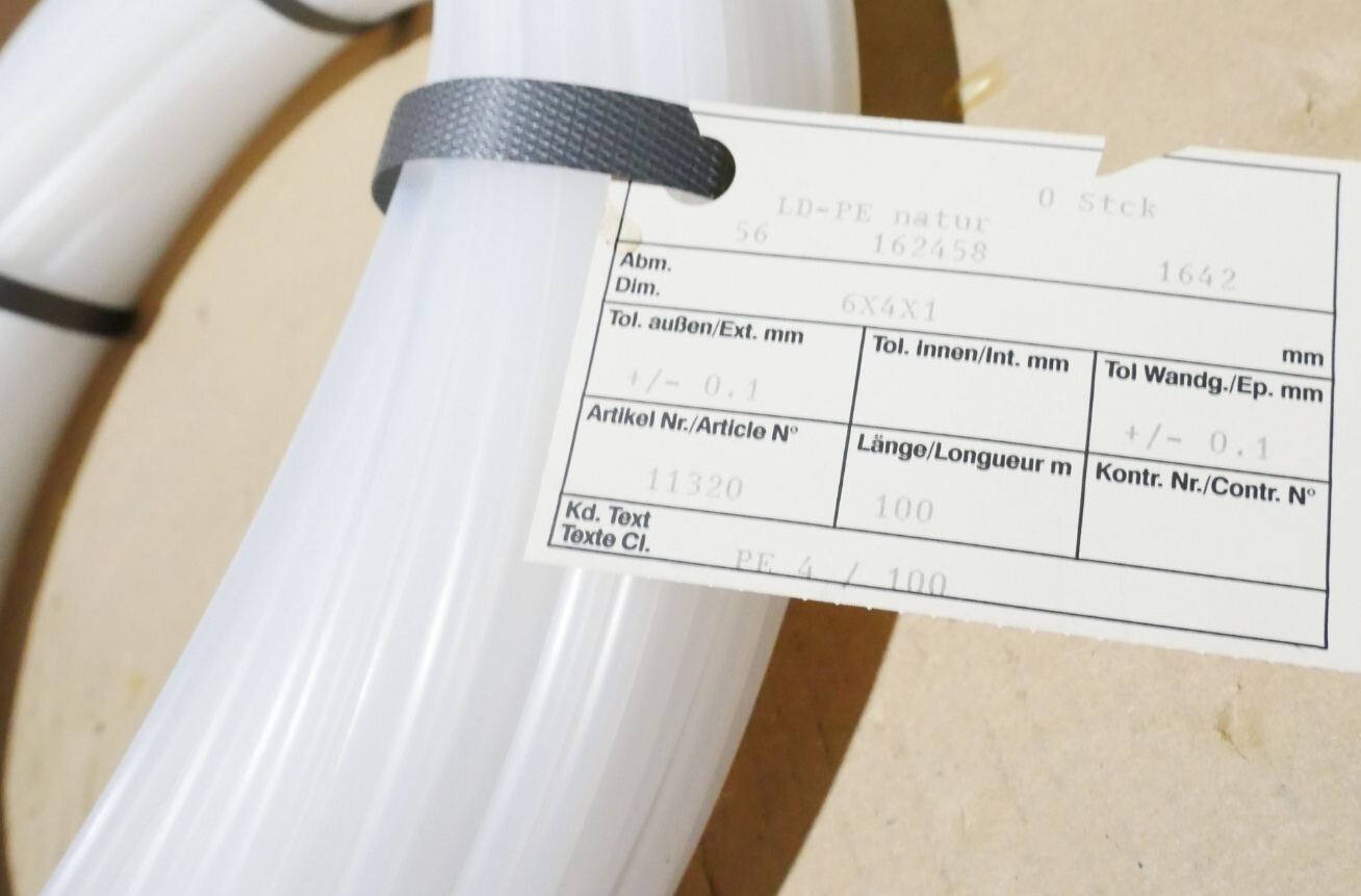 LD-PE Schlauch natur 6x4x1, 100m – Bild 3