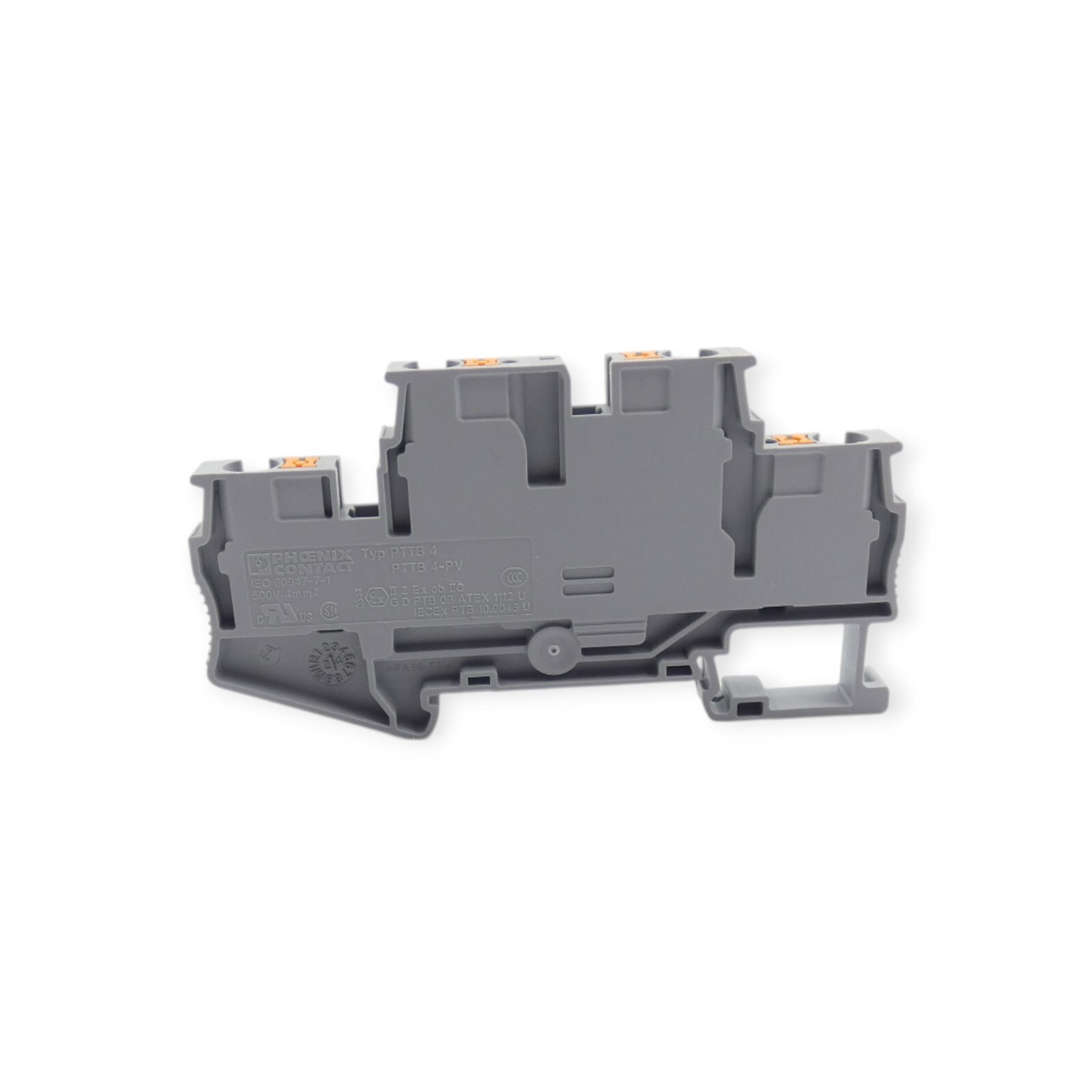 17 Stück Phoenix Contact PTTB 4, PTTB 4-PV Doppelstockklemme grau – Bild 4