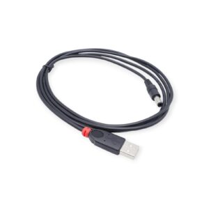 4 Stück Lindy 70267 USB-Stromversorgungsadpater DC-Stecker 5,5 mm/2,5 mm 1,5 m