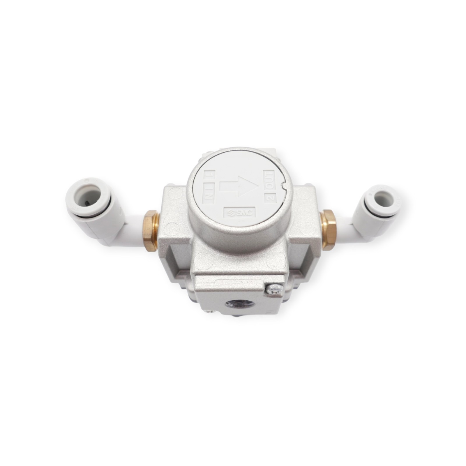 SMC AR25-F02H Regler mit 2 Winkelverschraubungen – Bild 4