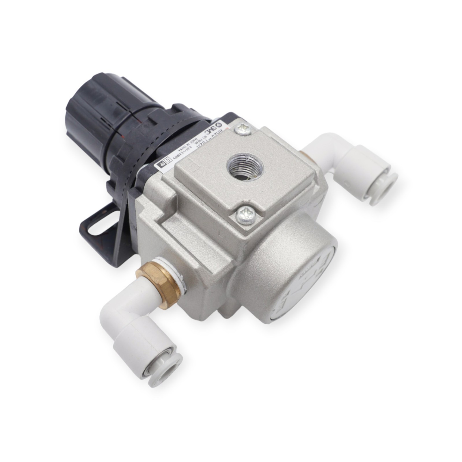 SMC AR25-F02H Regler mit 2 Winkelverschraubungen – Bild 6