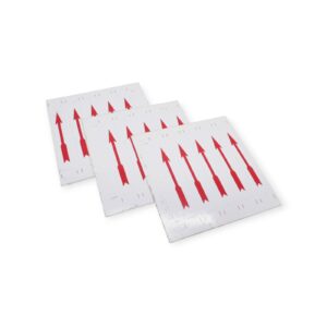 15 Stück Aufkleber Pfeil 60x10mm selbstklebend