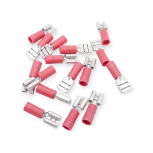 89 Stück Weitkowitz 44014 Flachsteckhülse isoliert 0,5-1,0mm² rot