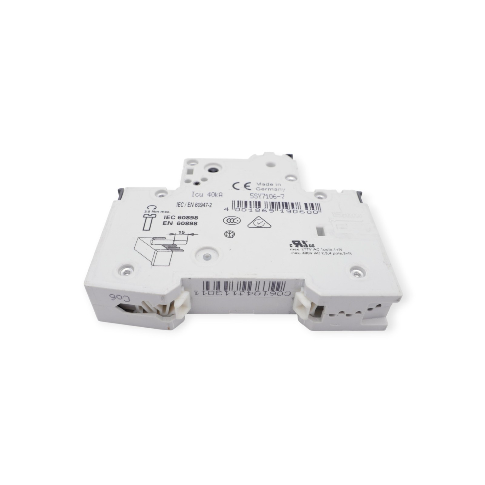 Siemens 5SY71 MCB C6 Leitungsschutzschalter – Bild 6