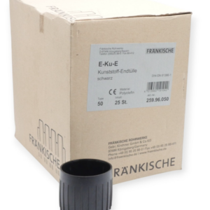 Fränkische E-Ku-E 50 Kunststoff-Endtülle 259.96.050 schwarz VPE 25 Stk.