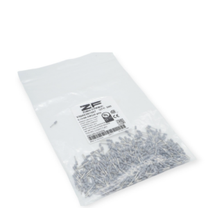500 Stück Zöller+Fröhlich Aderendhülsen V30AE001667 0,14/6N AWG26 grau