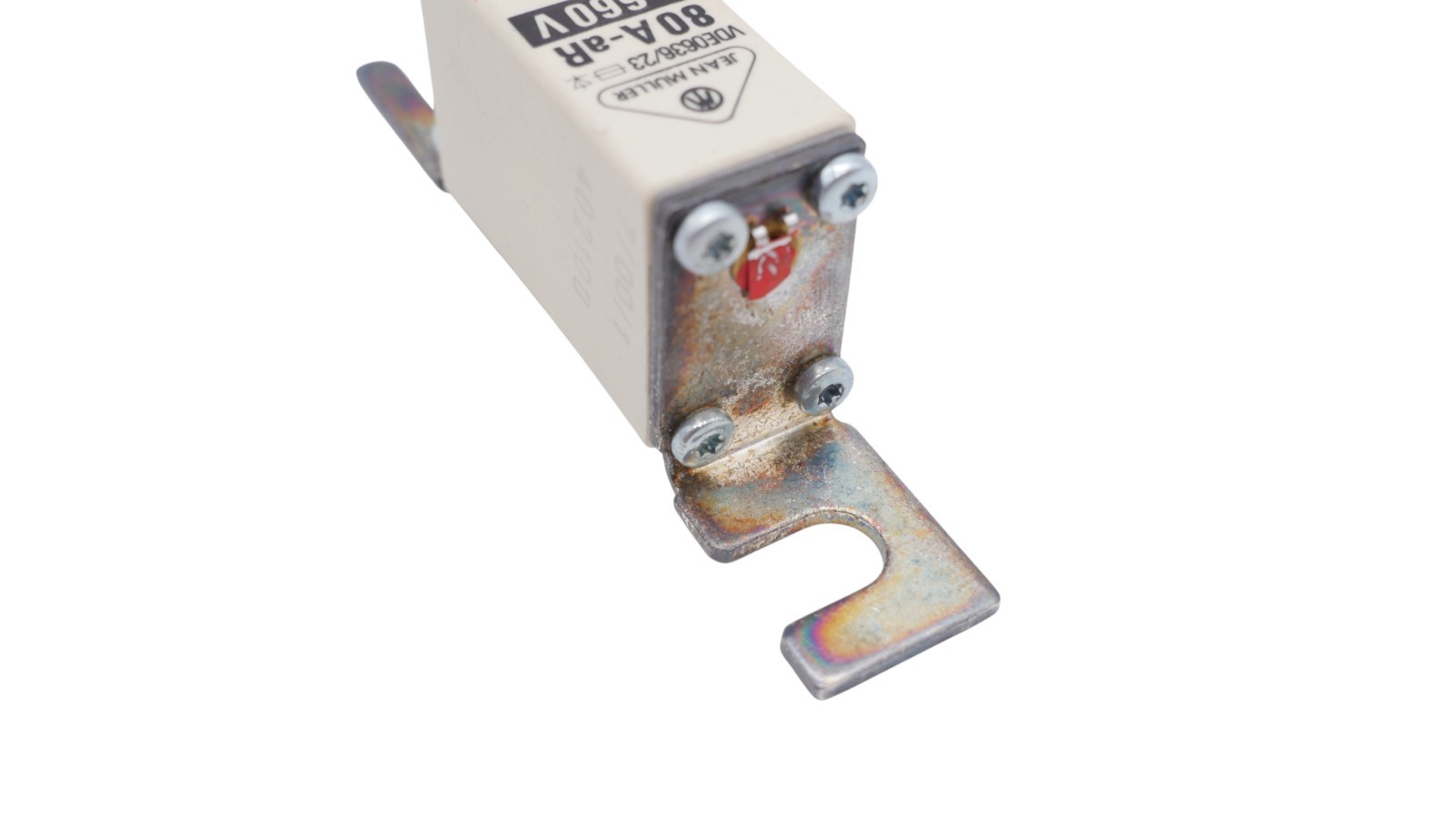 3 Stück Jean Müller R5124120 NH-Sicherungseinsatz HLS 00 S00Cüf1/80/6 – Bild 10