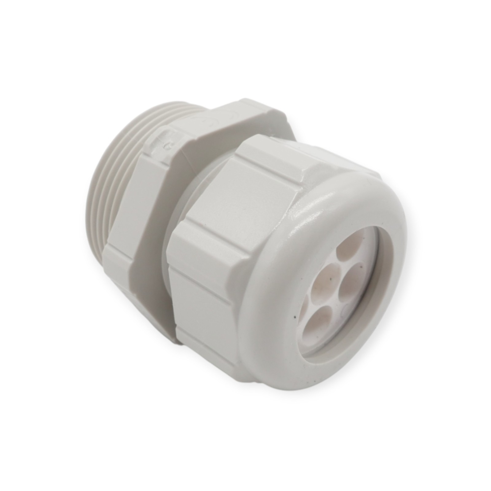 15 Stück Multi-Verschraubung M32 32x1,5 4x8 Kunststoff Grau