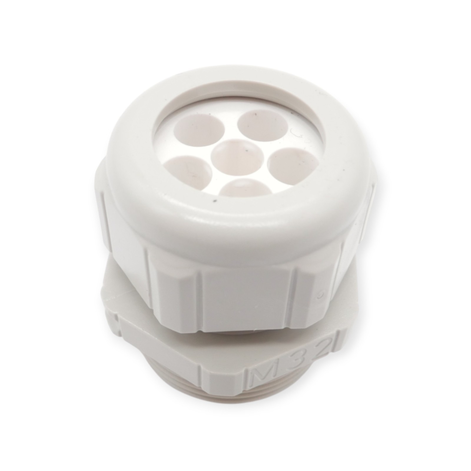 15 Stück Multi-Verschraubung M32 32x1,5 4x8 Kunststoff Grau – Bild 2