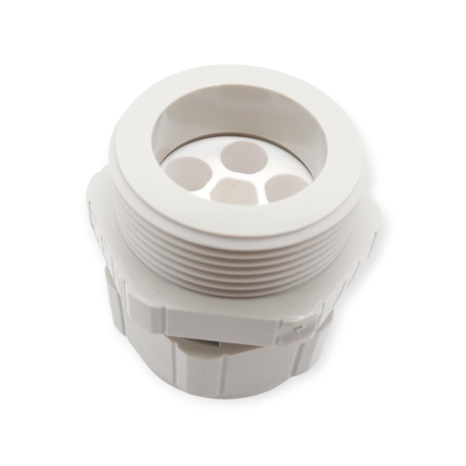 15 Stück Multi-Verschraubung M32 32x1,5 4x8 Kunststoff Grau – Bild 3