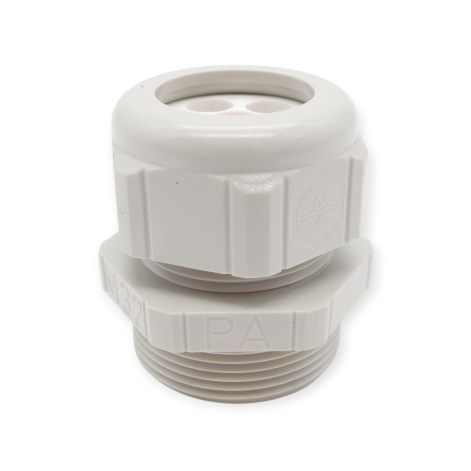 15 Stück Multi-Verschraubung M32 32x1,5 4x8 Kunststoff Grau – Bild 7