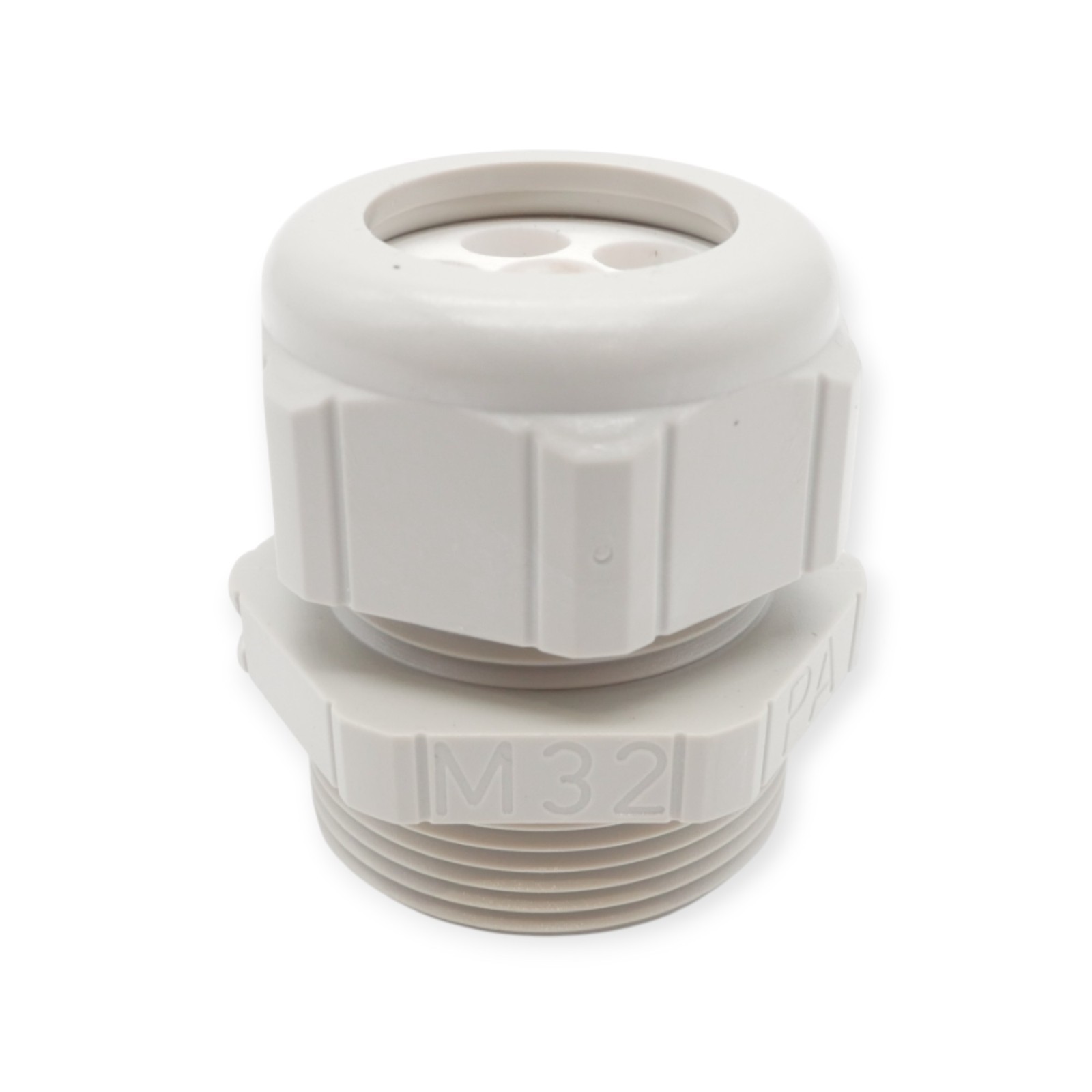 15 Stück Multi-Verschraubung M32 32x1,5 4x8 Kunststoff Grau – Bild 8