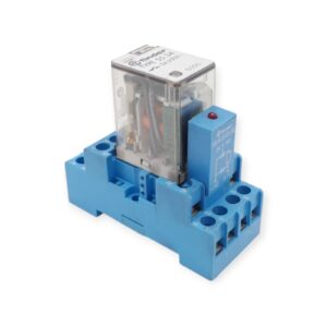 Finder 94.44.1 Relaissockel + 55.34 Steckrelais + 99.44.9.024.90