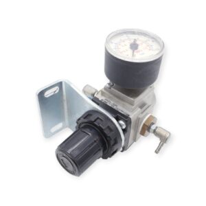 SMC AR20K-F02H Druckregler mit Halterung und Druckanzeige