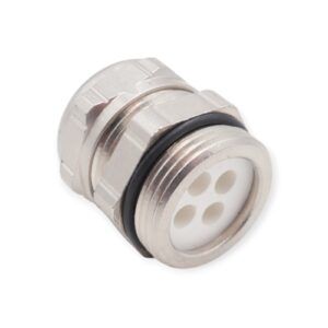 5 Stück Pflitsch 170M029293 Verschraubung Typ 153M 4x4 PG16 Messing vernickelt