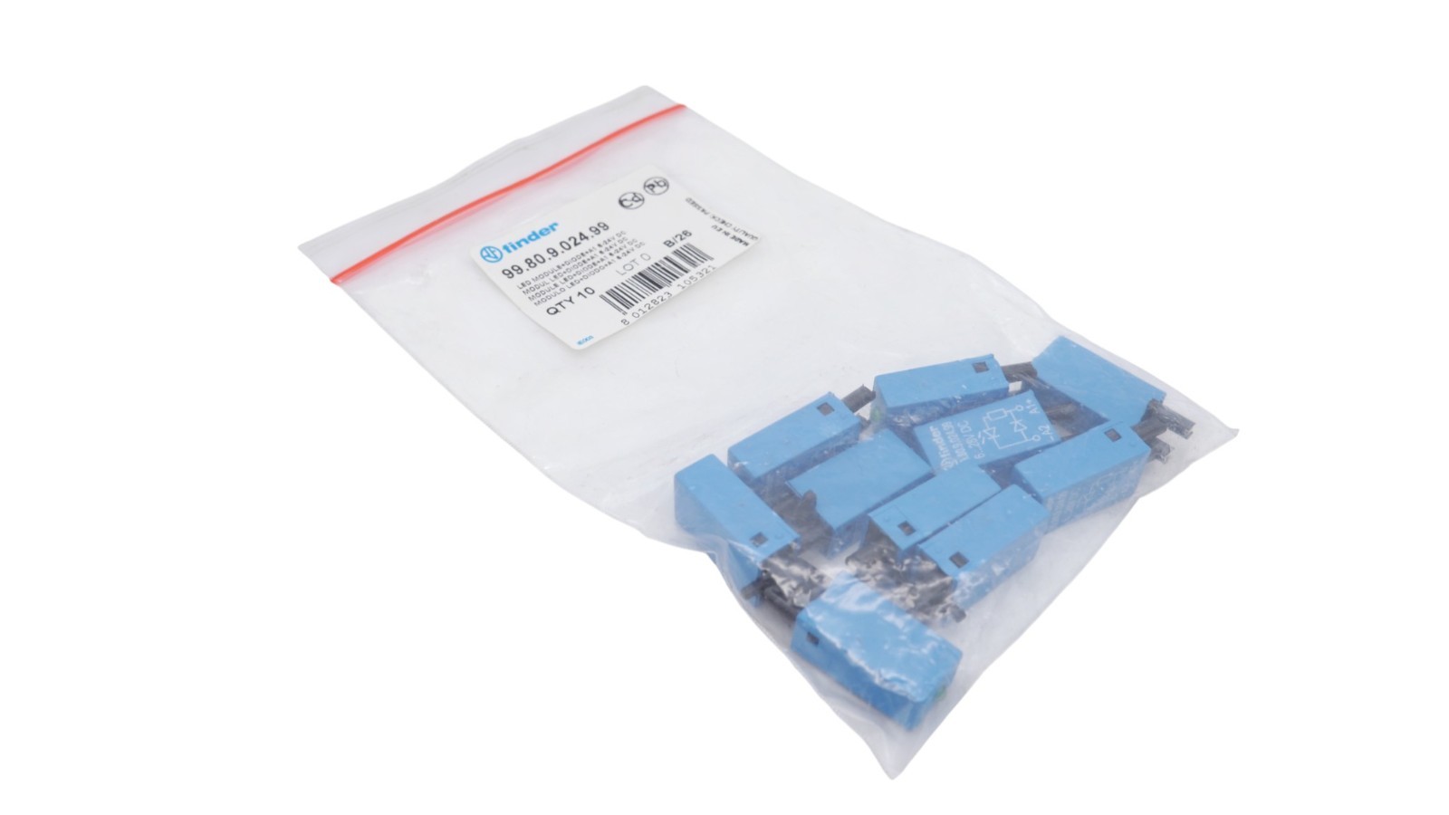 Finder FIN 99.80.9.024.99 LED-Module mit Diode Freilaufdiode A1 6-24V DC – Bild 9