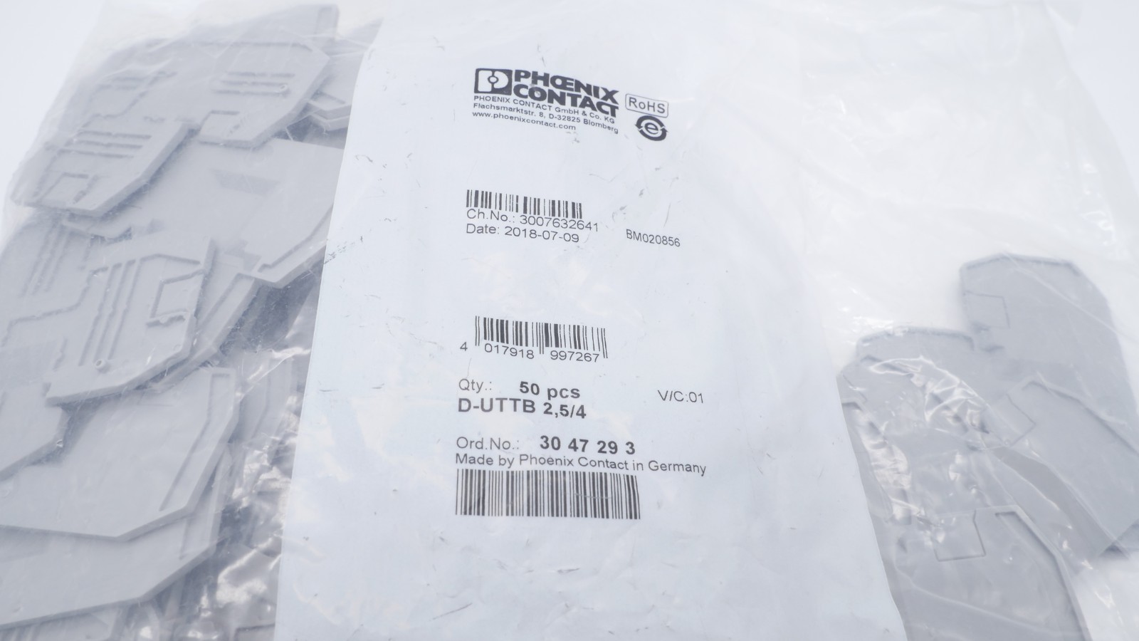 Phoenix Contact D-UTTB 2,5/4 Abschlussdeckel 3047293 VPE 50 Stk. – Bild 4