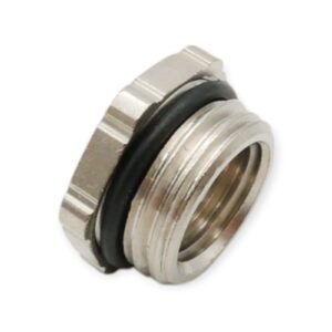 8 Stück Hugro Reduktion 527.1715 M16x1,5 M12x1,5 Messing vernickelt