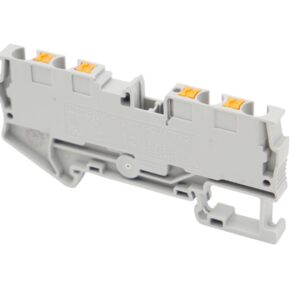 8 Stück Phoenix Contact PT 4-Quattro Durchgangsklemme grau