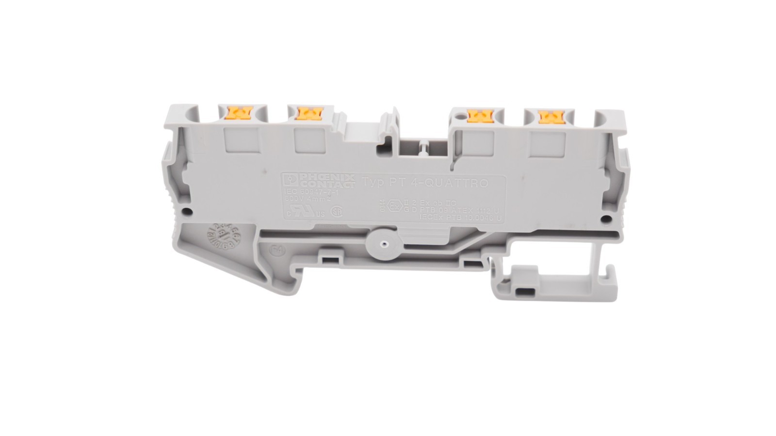 8 Stück Phoenix Contact PT 4-Quattro Durchgangsklemme grau – Bild 4