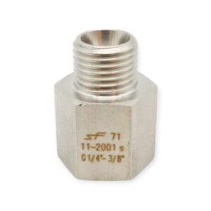 4 Stück Schwer Fittings Sechskant-Reduzierstück G 1/4"-3/8"