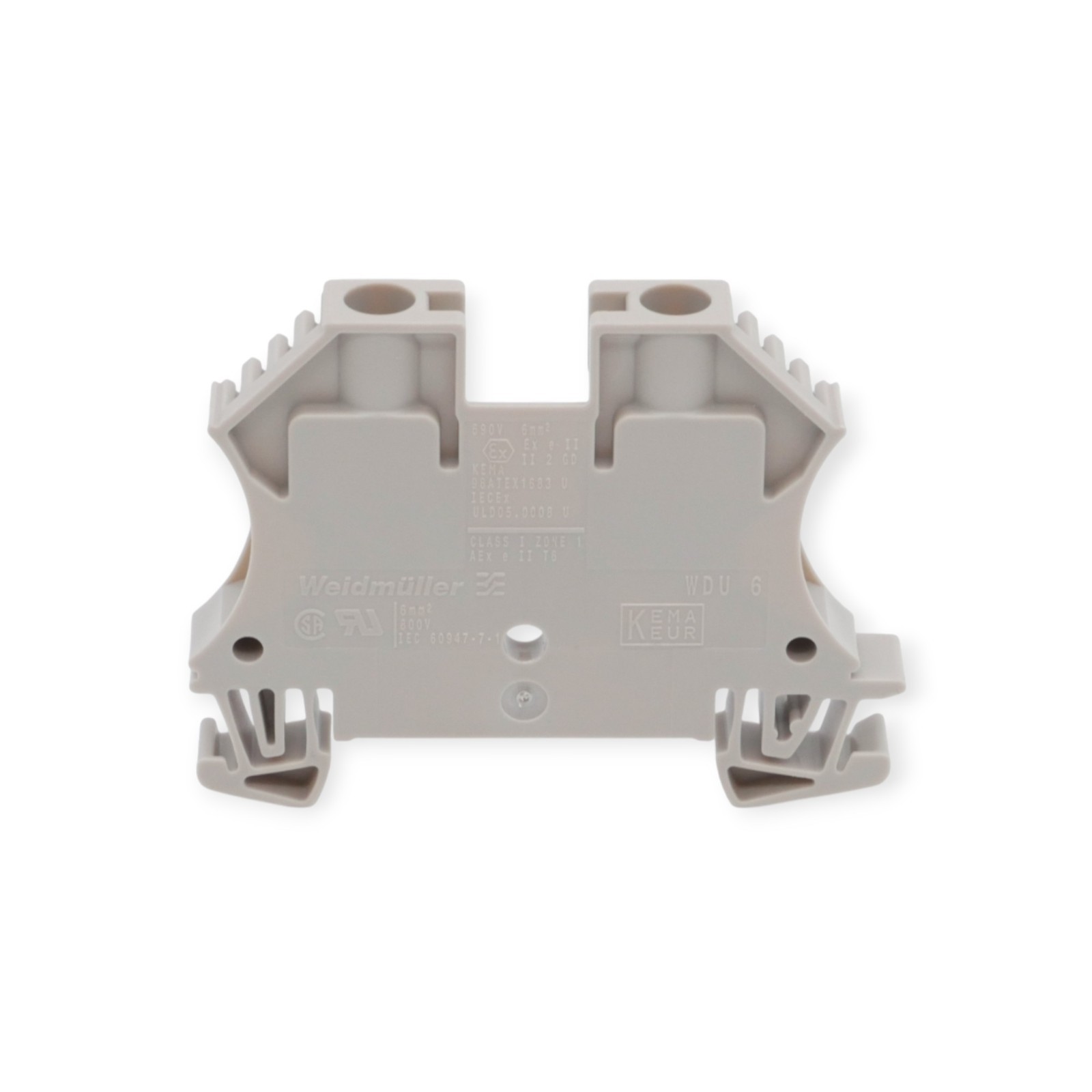 Weidmüller WDU 6 beige 6mm² Durchgangsreihenklemme 1VPE=10Stück – Bild 2