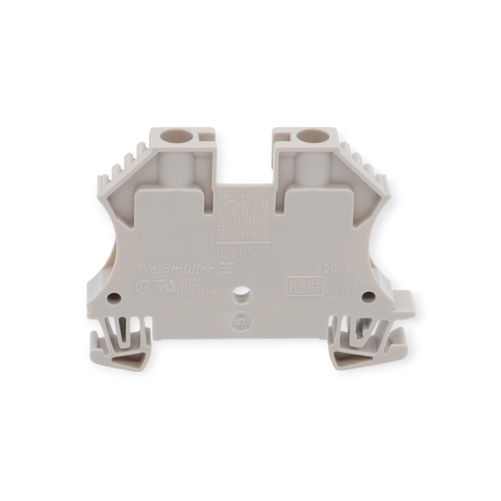 Weidmüller WDU 6 beige 6mm² Durchgangsreihenklemme 1VPE=10Stück – Bild 3