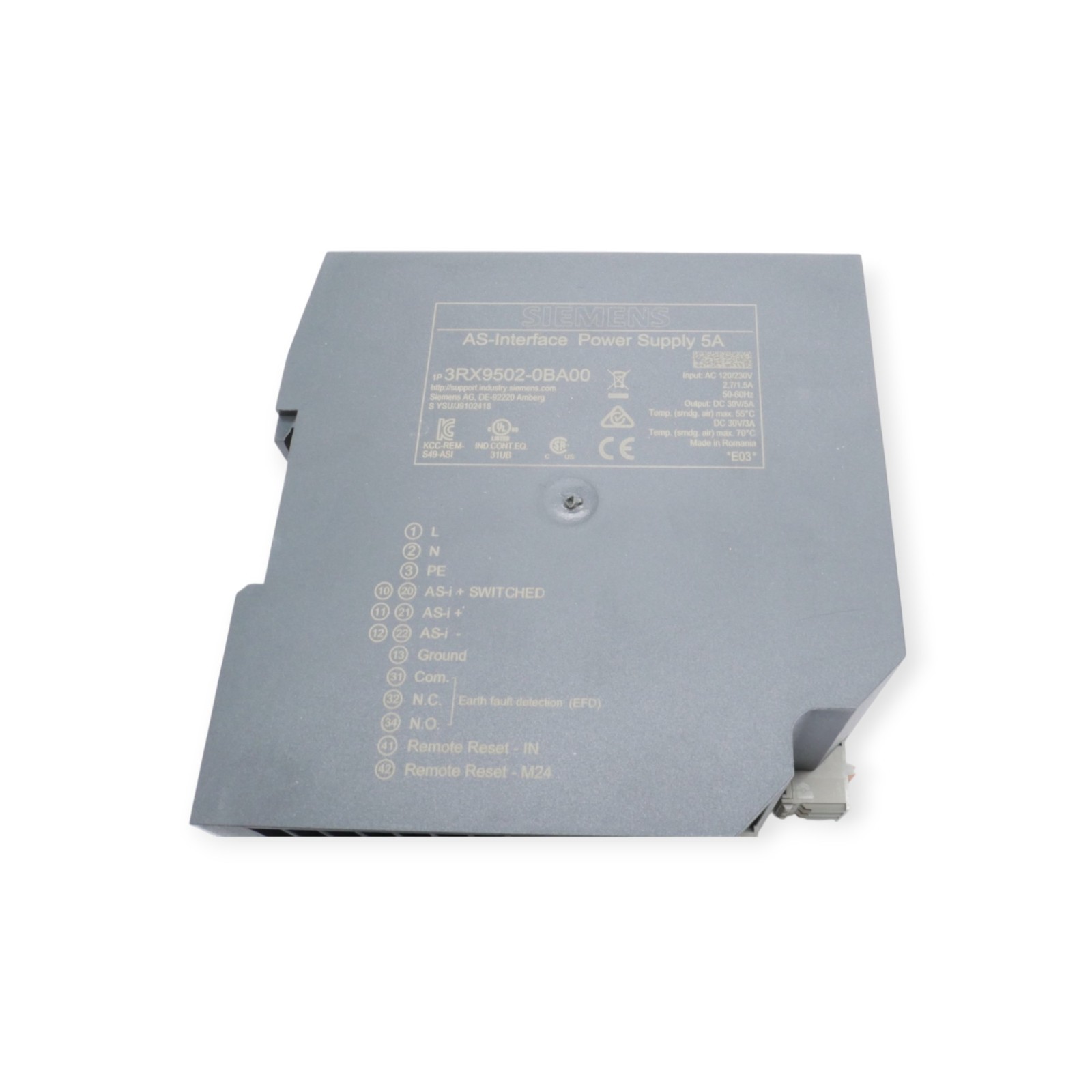 Siemens 3RX9502-0BA00 AS-Interface Power Supply 5A – Bild 2