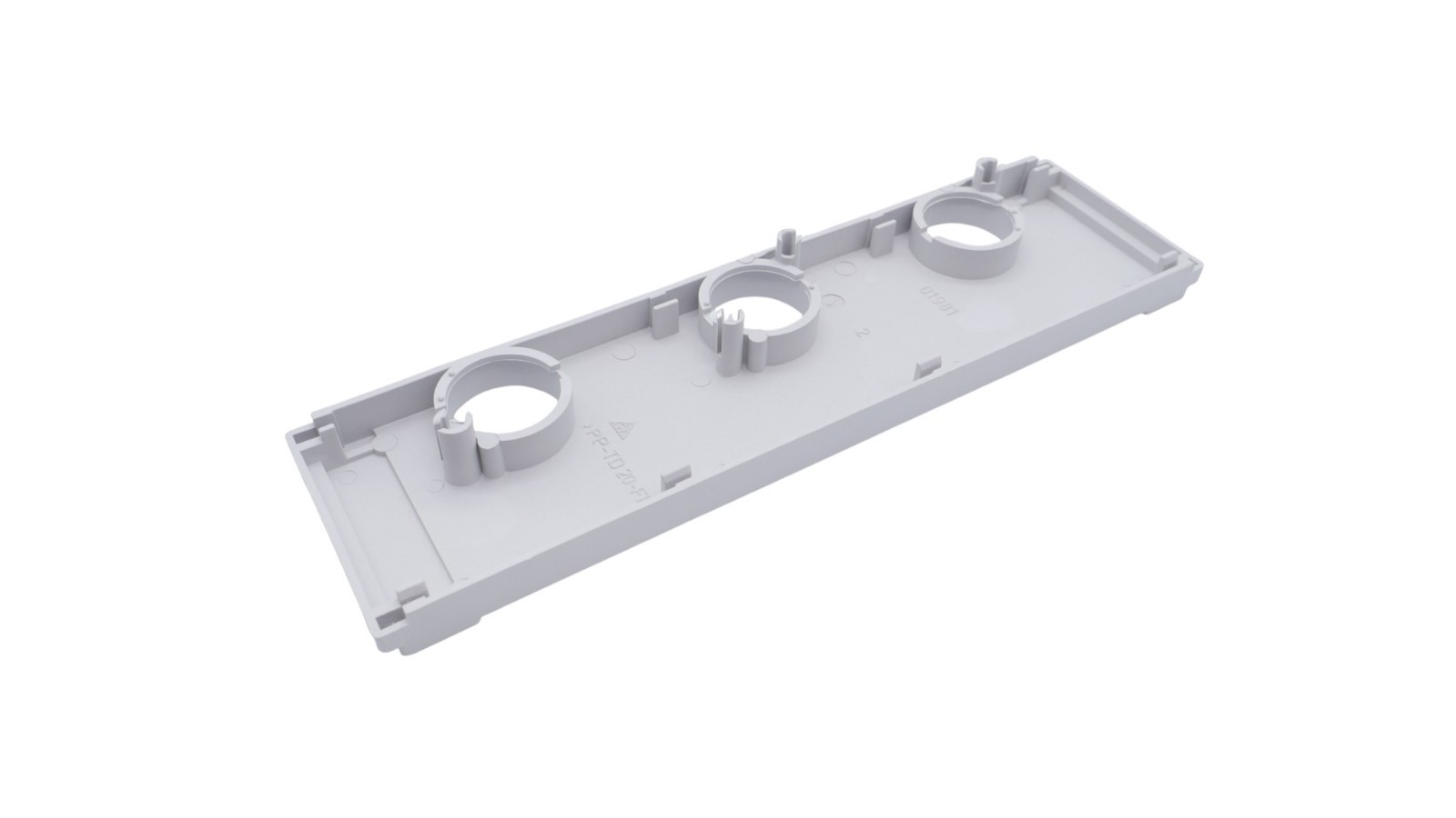 9 Stück Wöhner 01981.000 D0-Streifen-Abdeckung E18 2-fach 54mm – Bild 2