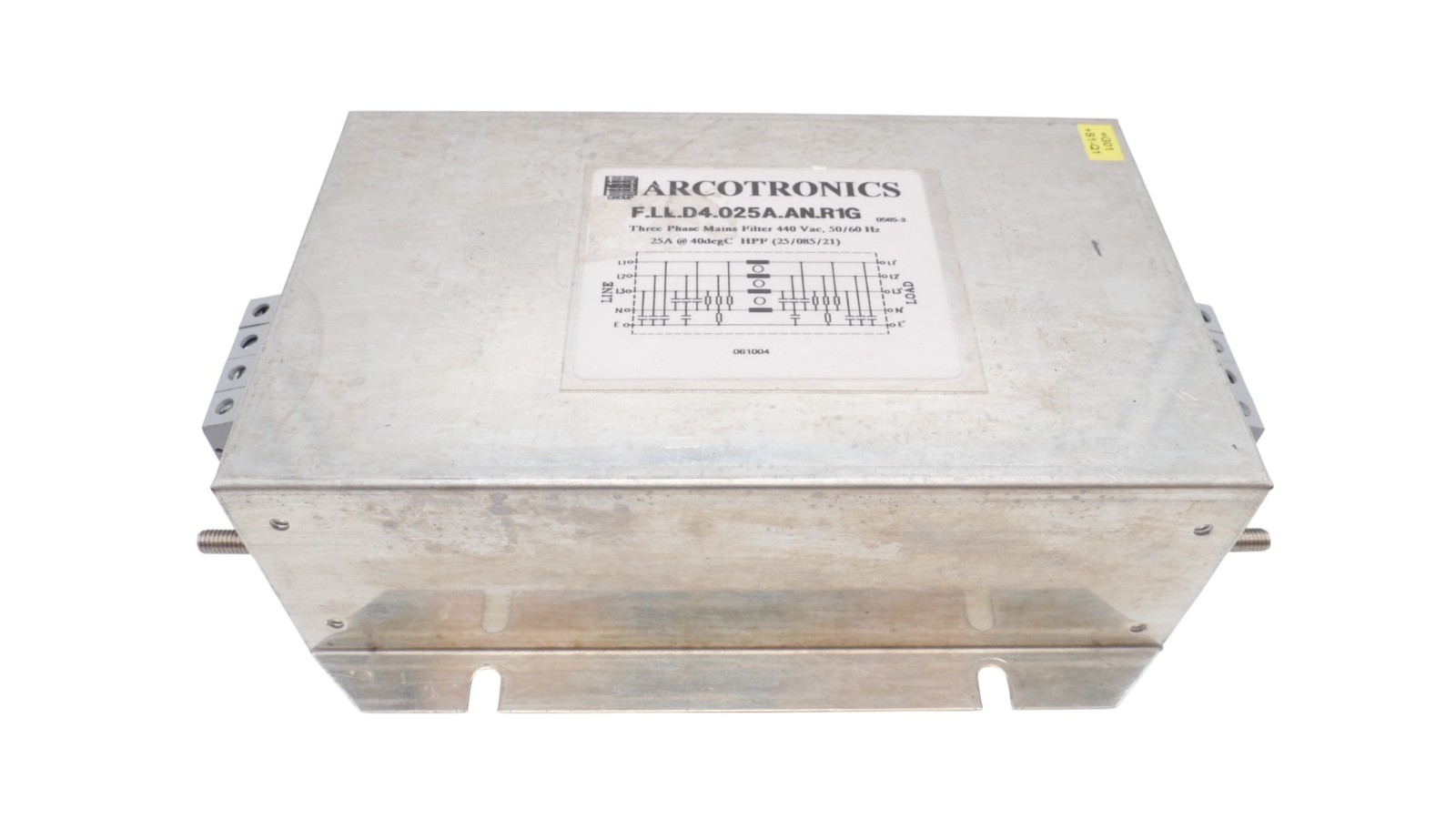 Arcotronics F.LL.D4.025A.AN.R1G Dreiphasenhauptfilter 440VAC 50/60Hz 25A – Bild 5