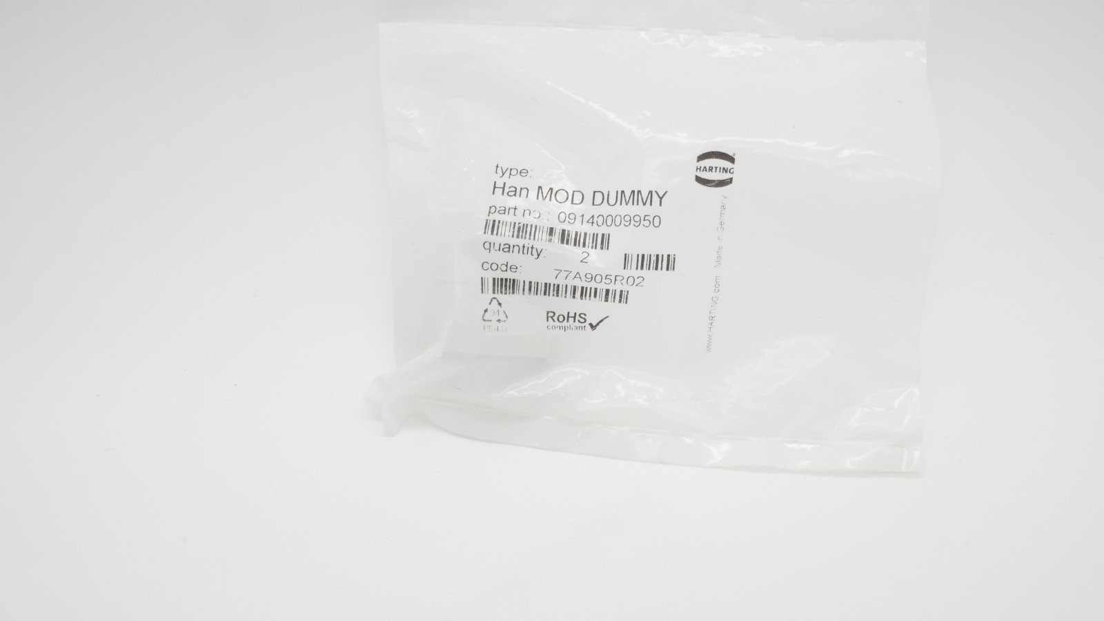 18 Stück HARTING Han-Modular Dummy Blindmodul Einzelmodul 77A905R02 – Bild 6