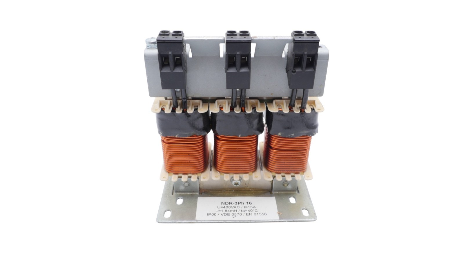 NDR-3Ph 16 U-400VAC/I=15A L=1.84mH/ta-40 Begrenzungsdrossel – Bild 9