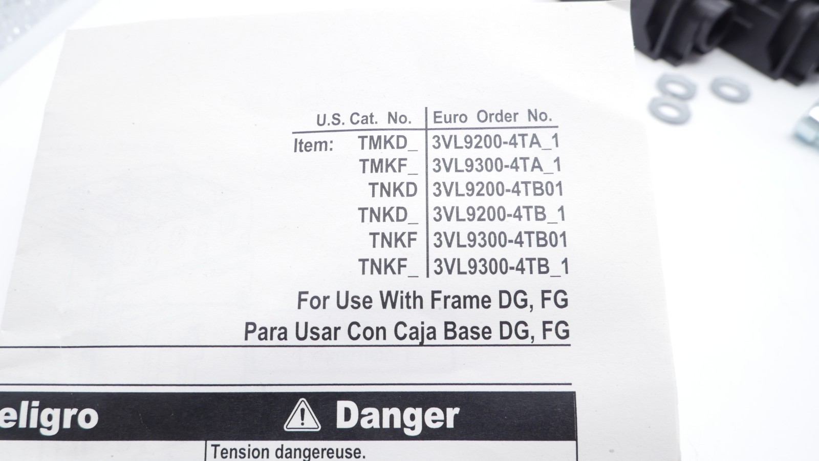 Siemens TMKD3 Nut keeper plate 3VL9200-4TA31 Set mit 3 Stk. – Bild 8