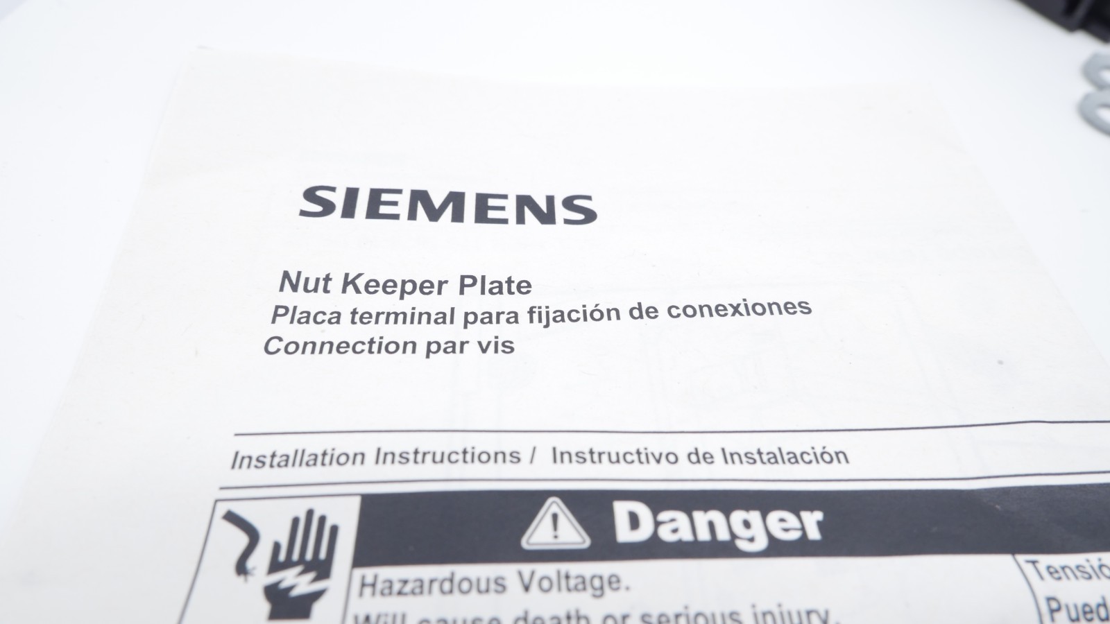 Siemens TMKD3 Nut keeper plate 3VL9200-4TA31 Set mit 3 Stk. – Bild 9