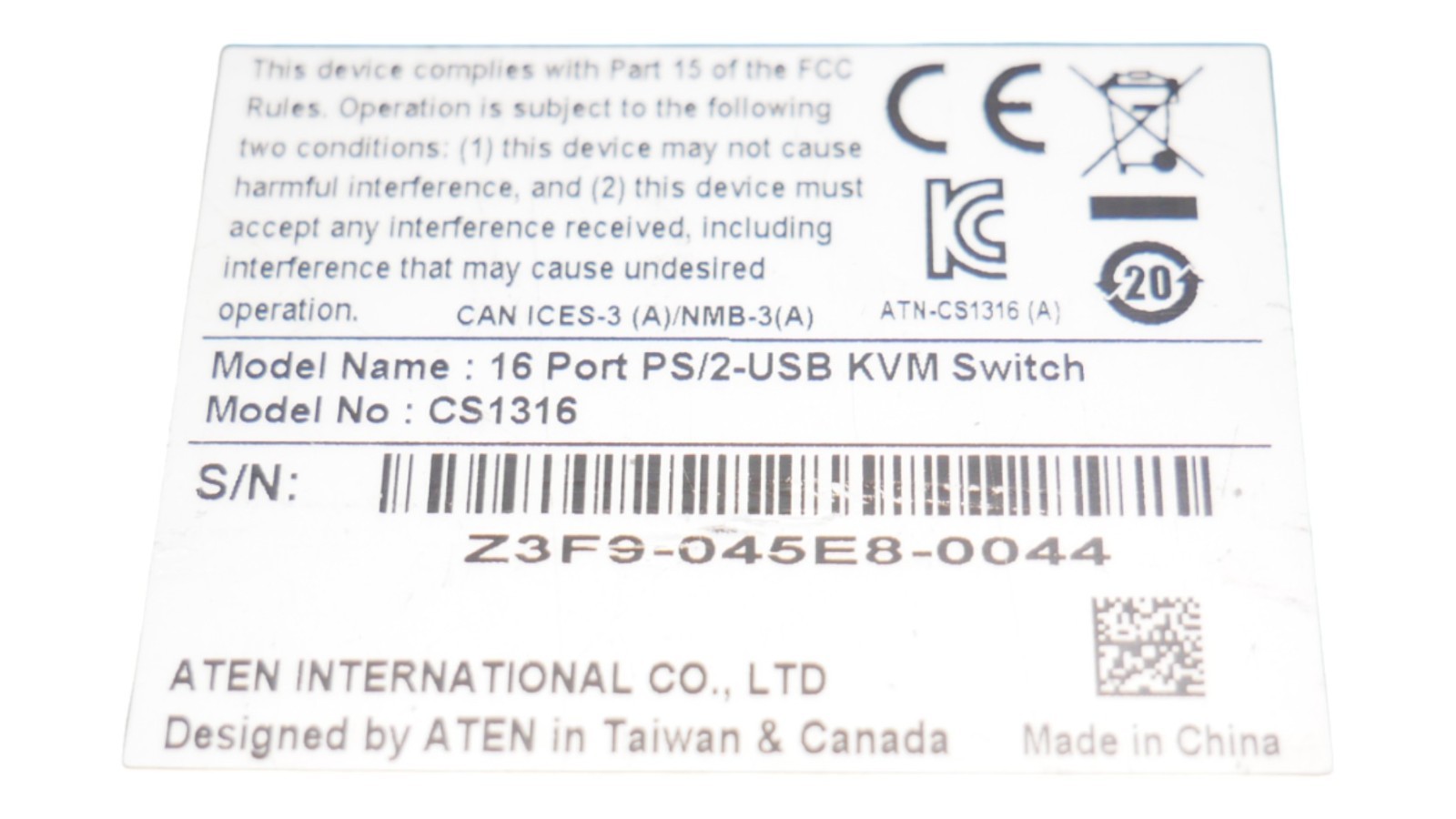 Aten Master View max CS1316 PS/2-USB KVM Switch – Bild 5