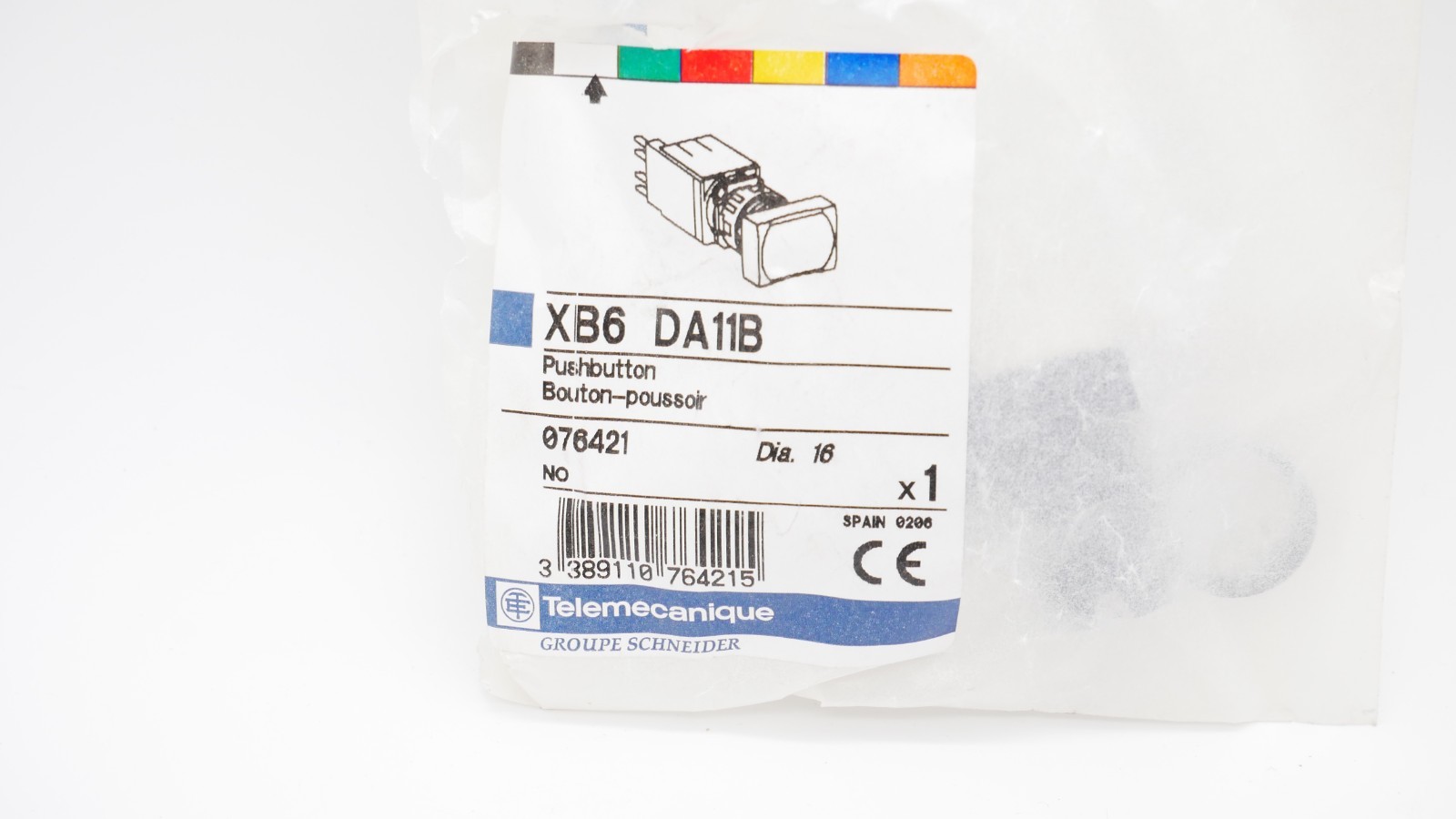 Telemecanique XB6 DA11B Druckknopf Schalter 076421 weiß – Bild 6