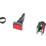 3 Stück Telemecanique XB6 DV4BB Druckknopf Schalter Leuchtdrucktaster 076451 rot