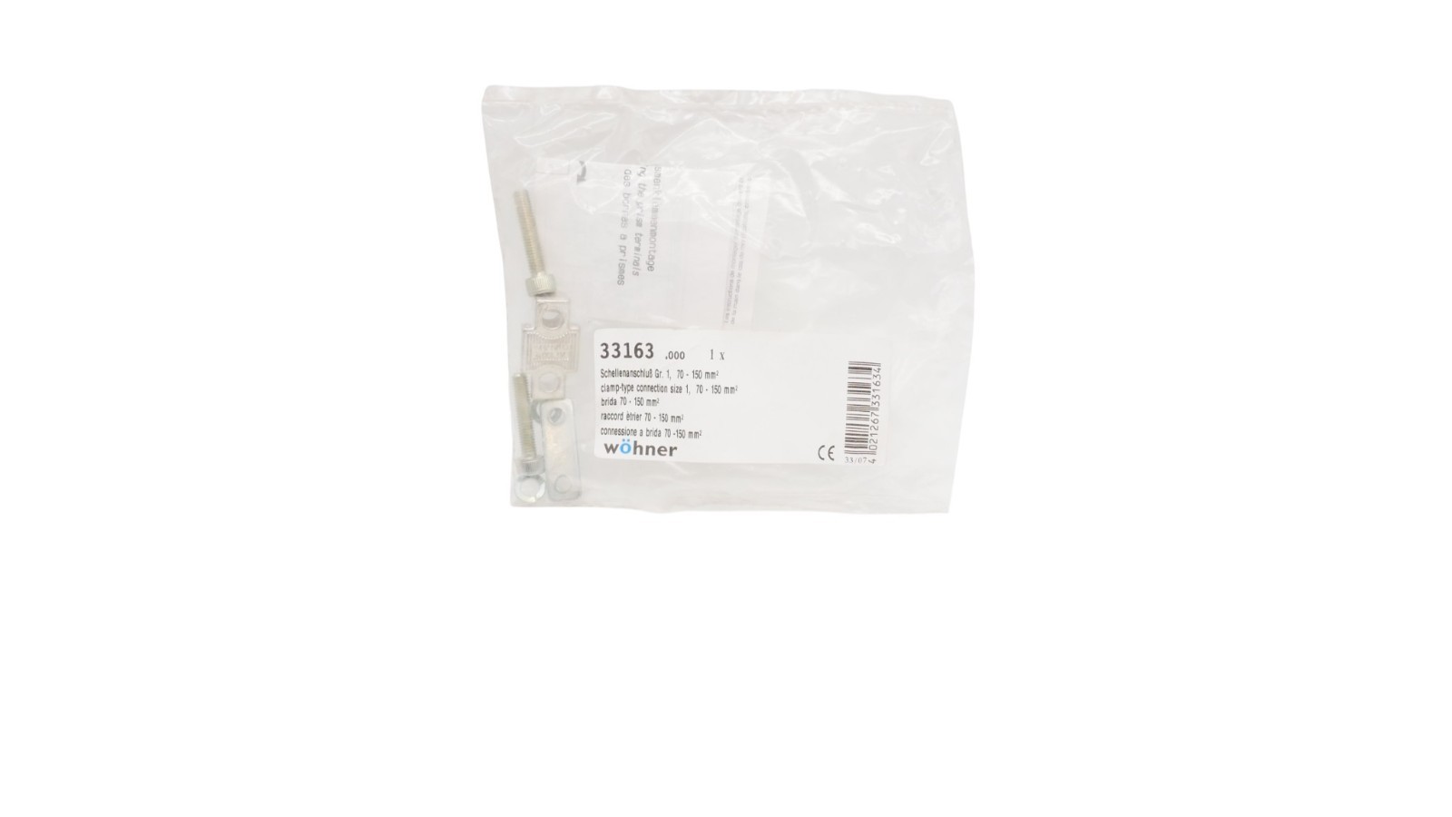 2 Stück Wöhner Schellenanschluß Gr. 1, 70-150 mm² 33163 – Bild 6