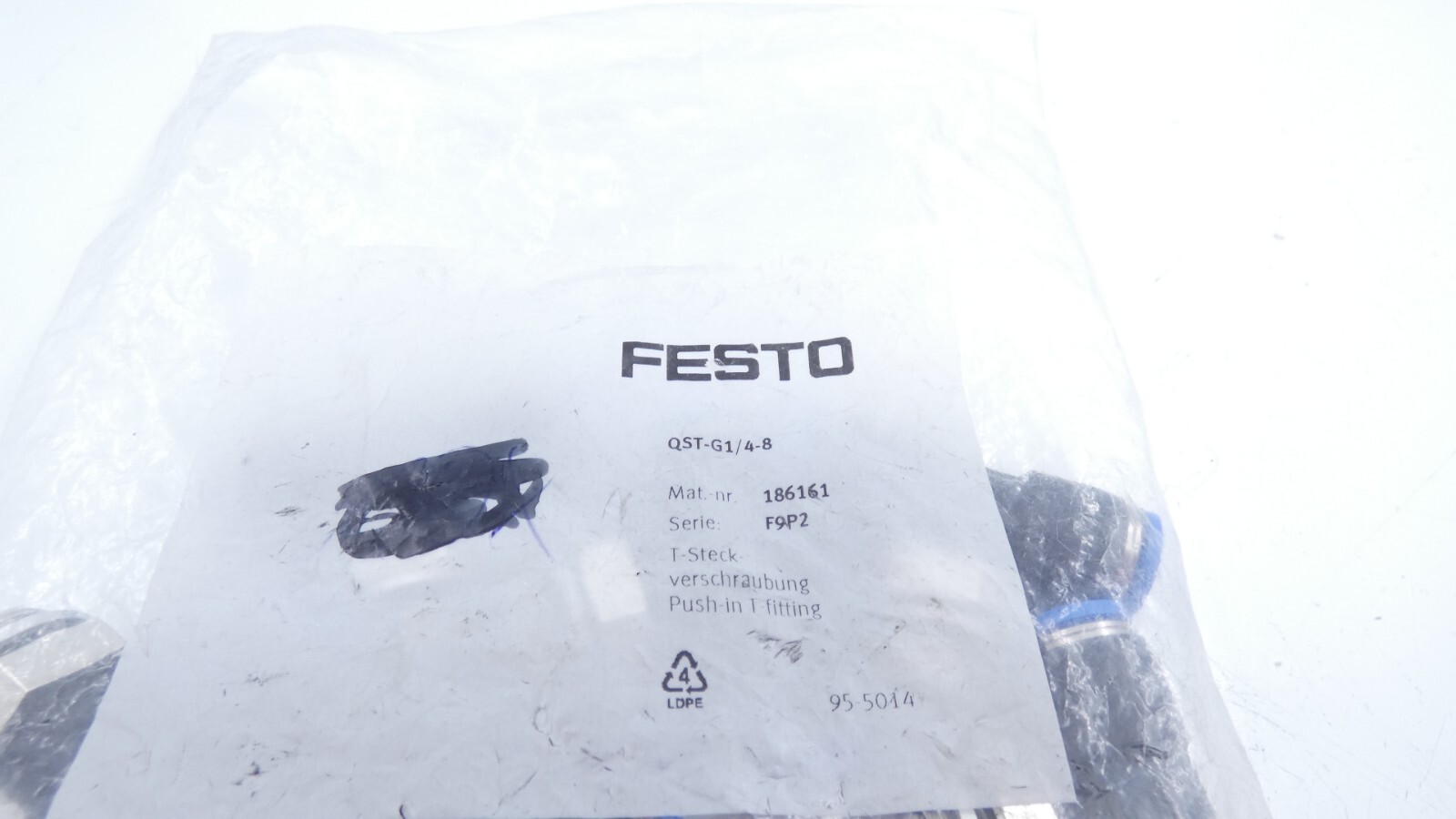 9 Stück Festo QST-G1/4-8 T-Steckverschraubung 186161 – Bild 7