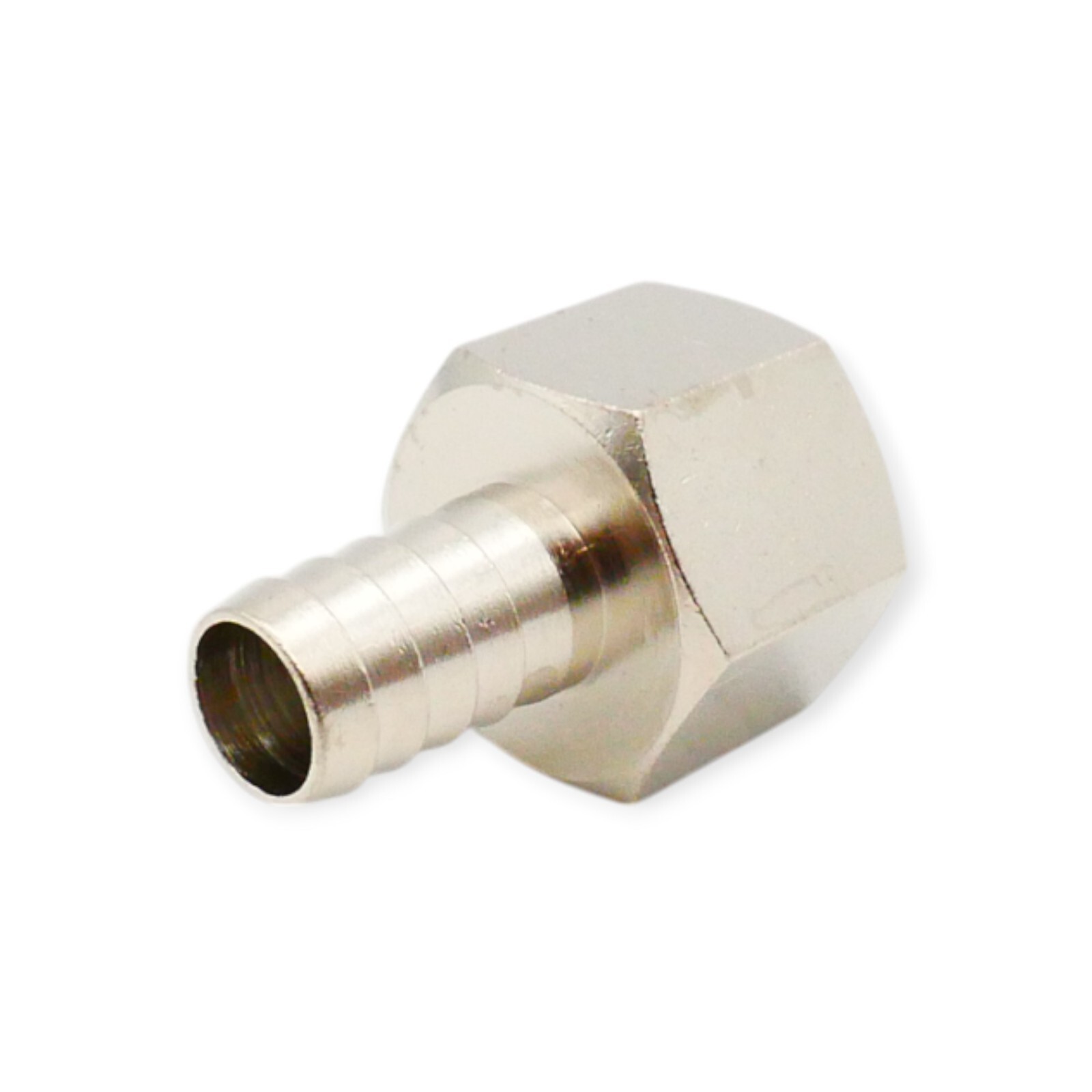 5 Stück Schlauchgewindetülle 1/2"i x 12mm Durchmesser Messing vernickelt – Bild 2