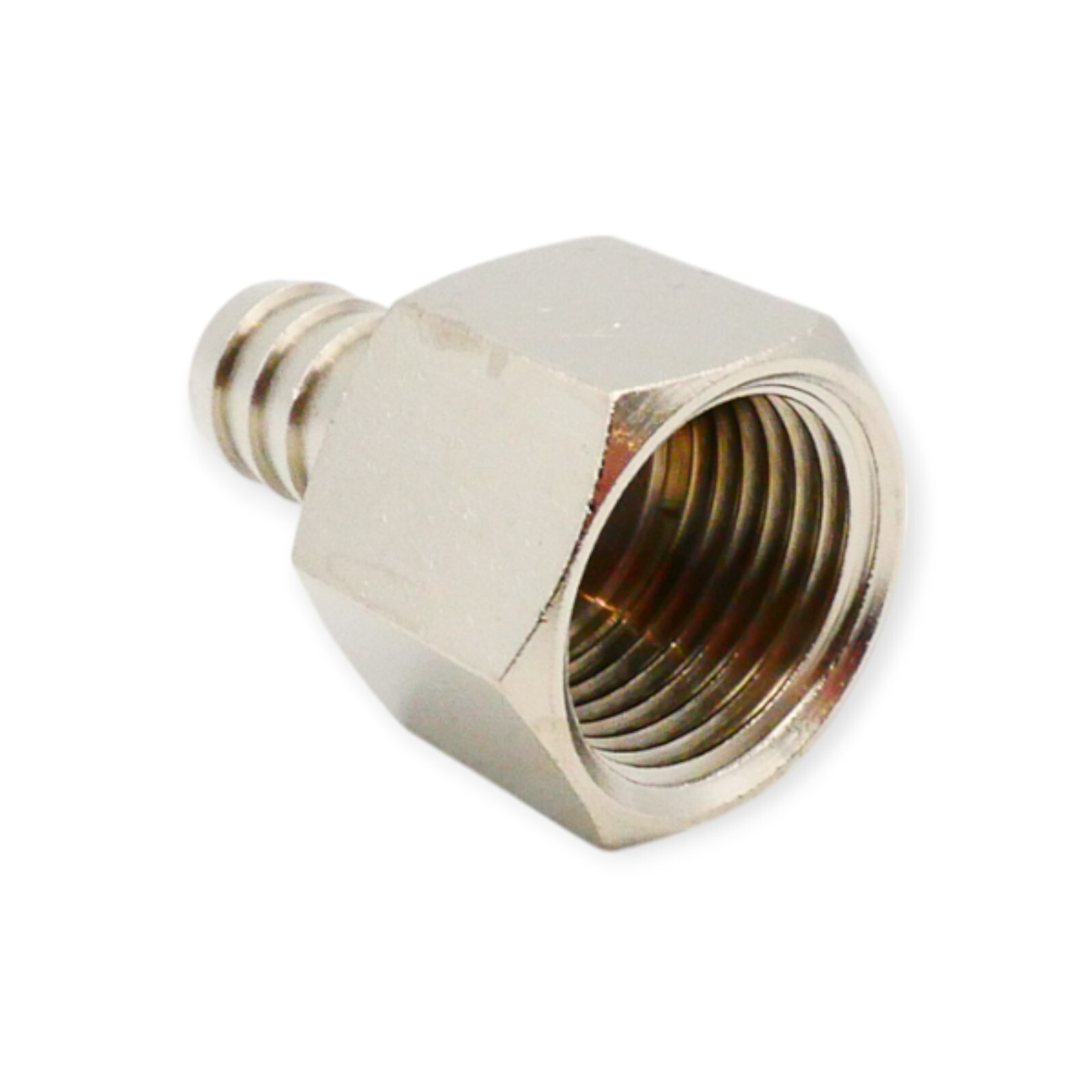 5 Stück Schlauchgewindetülle 1/2"i x 12mm Durchmesser Messing vernickelt – Bild 3