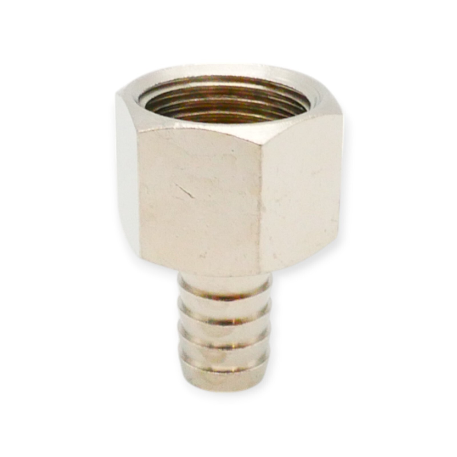 5 Stück Schlauchgewindetülle 1/2"i x 12mm Durchmesser Messing vernickelt – Bild 4