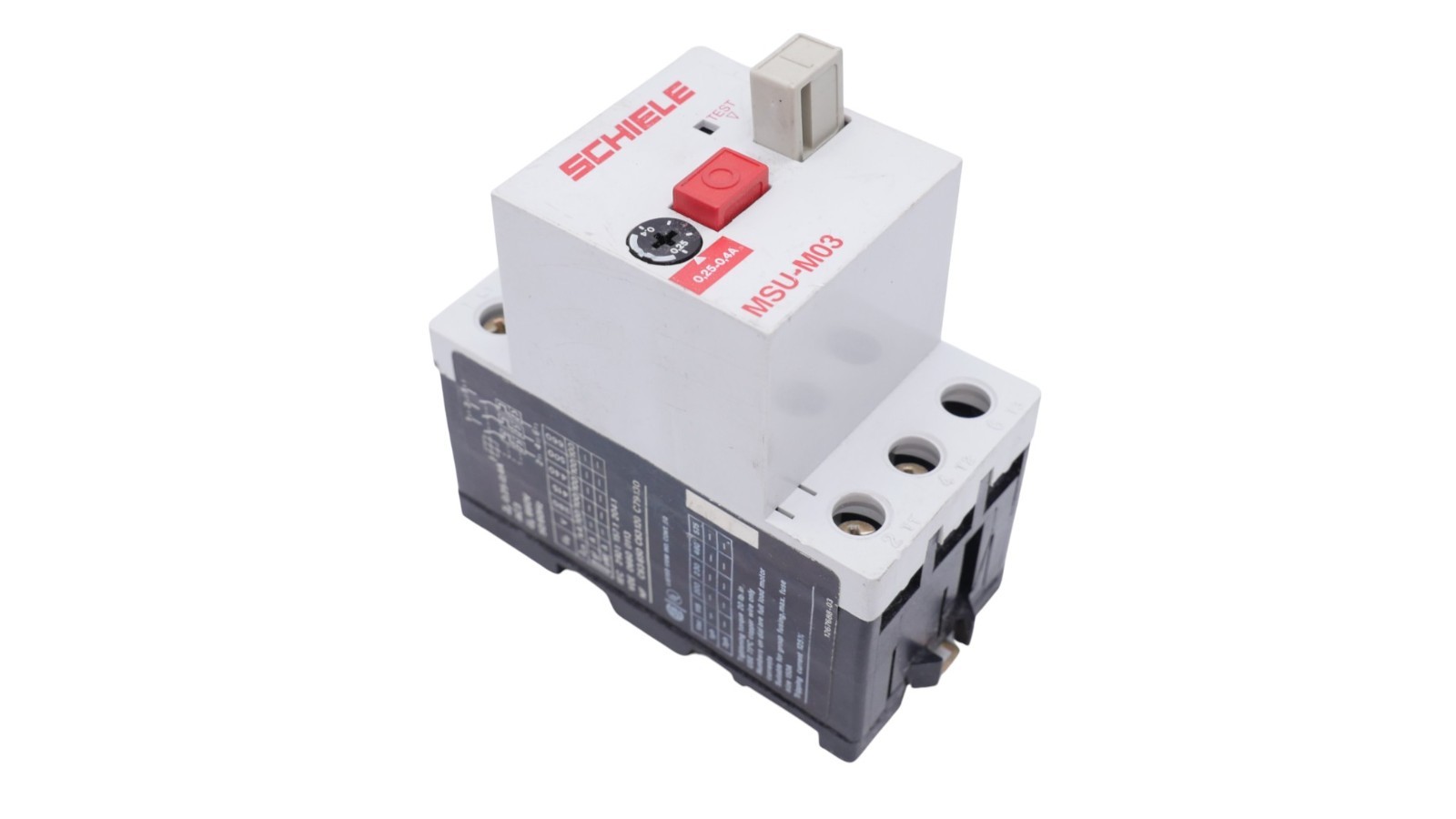 Schiele MSU-M03 Motorschutzschalter 0,25-0,4A AC3 Uₑ 660V 50/60Hz