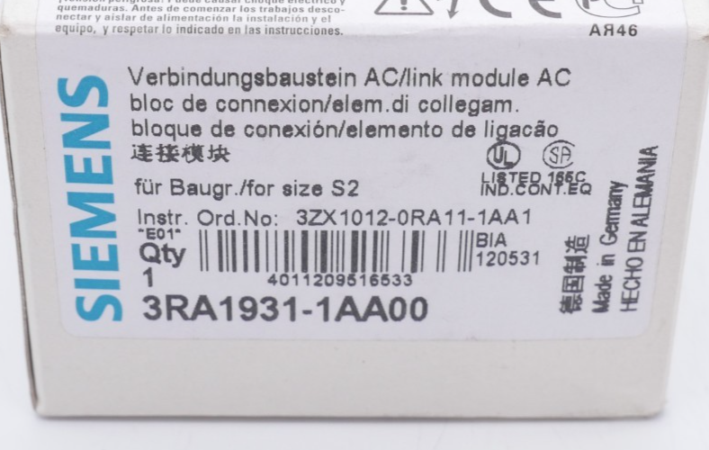 2 Stück Siemens 3RA1931-1AA00 Verbindungsbaustein AC/Link für Baugruppe S2 – Bild 9