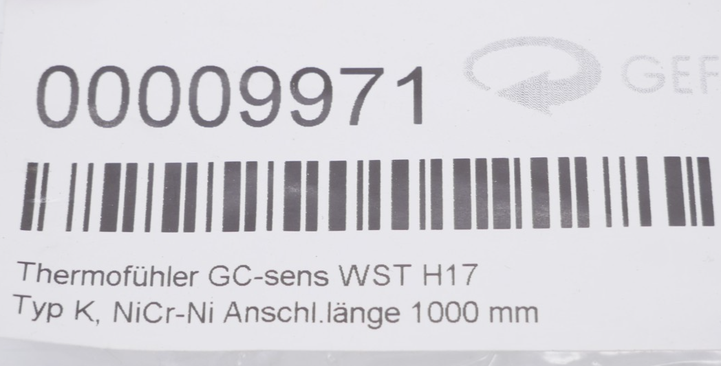 GC-Heat WST H17 Thermofühler GC-Sens Typ K NiCr-Ni Anschlusslänge 1000mm – Bild 10