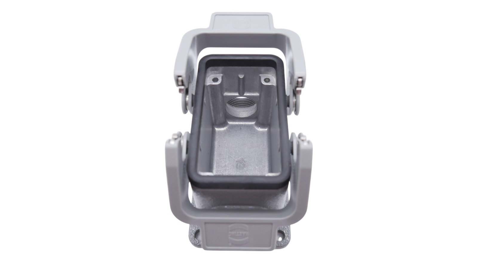 Harting Han 10B-asg2-QB-16 Sockelgehäuse 09300101271 Han B seitl. Kabeleingang – Bild 5