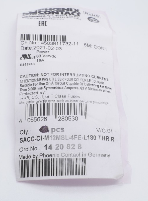 10 Stück Phoenix Contact SACC-CI-M12 Kontaktträger 1420828 M12 L-Kodierung – Bild 10