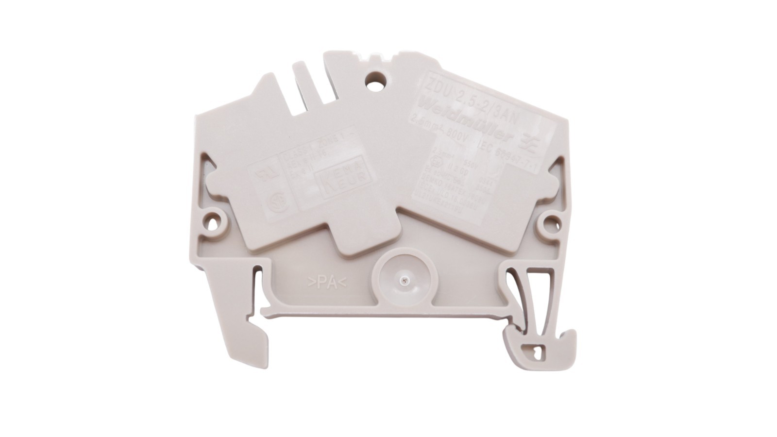 Weidmüller ZDU 2.5-2/3AN Durchgangsklemme 1706010000 2,5mm² 800V 24A – Bild 5