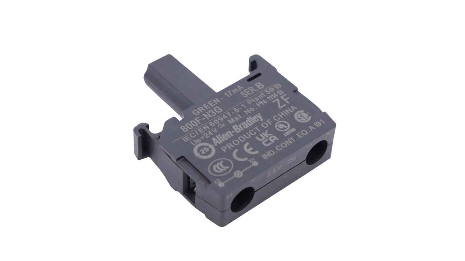 Allen-Bradley 800F-N3G LED-Modul PN-1114 13 Serie B 24V 17mA Grün – Bild 3