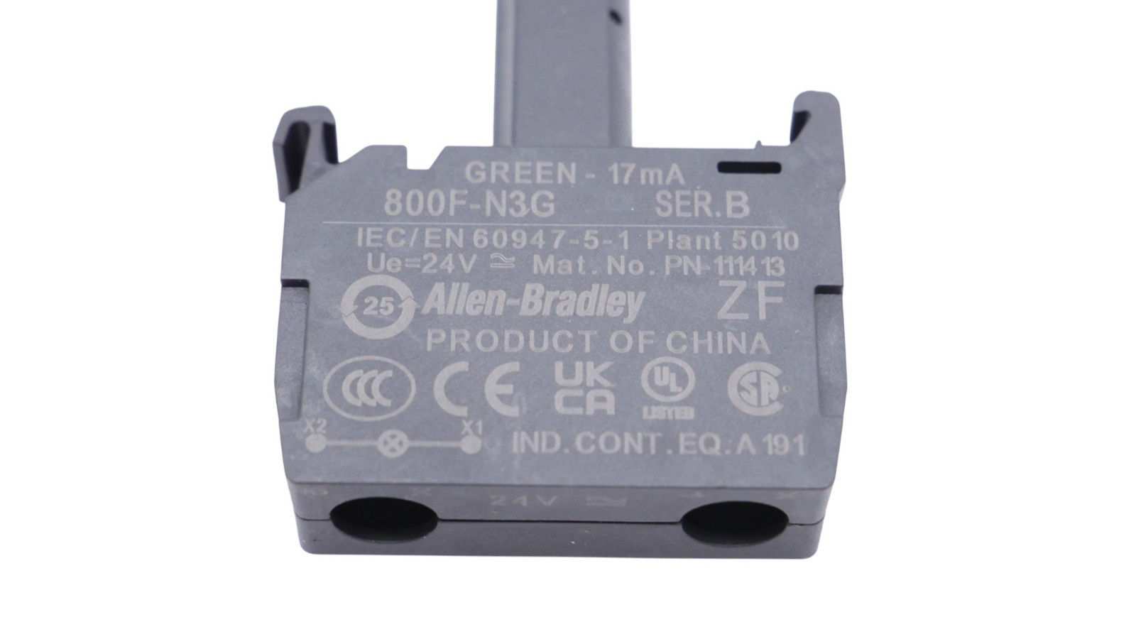 Allen-Bradley 800F-N3G LED-Modul PN-1114 13 Serie B 24V 17mA Grün – Bild 8